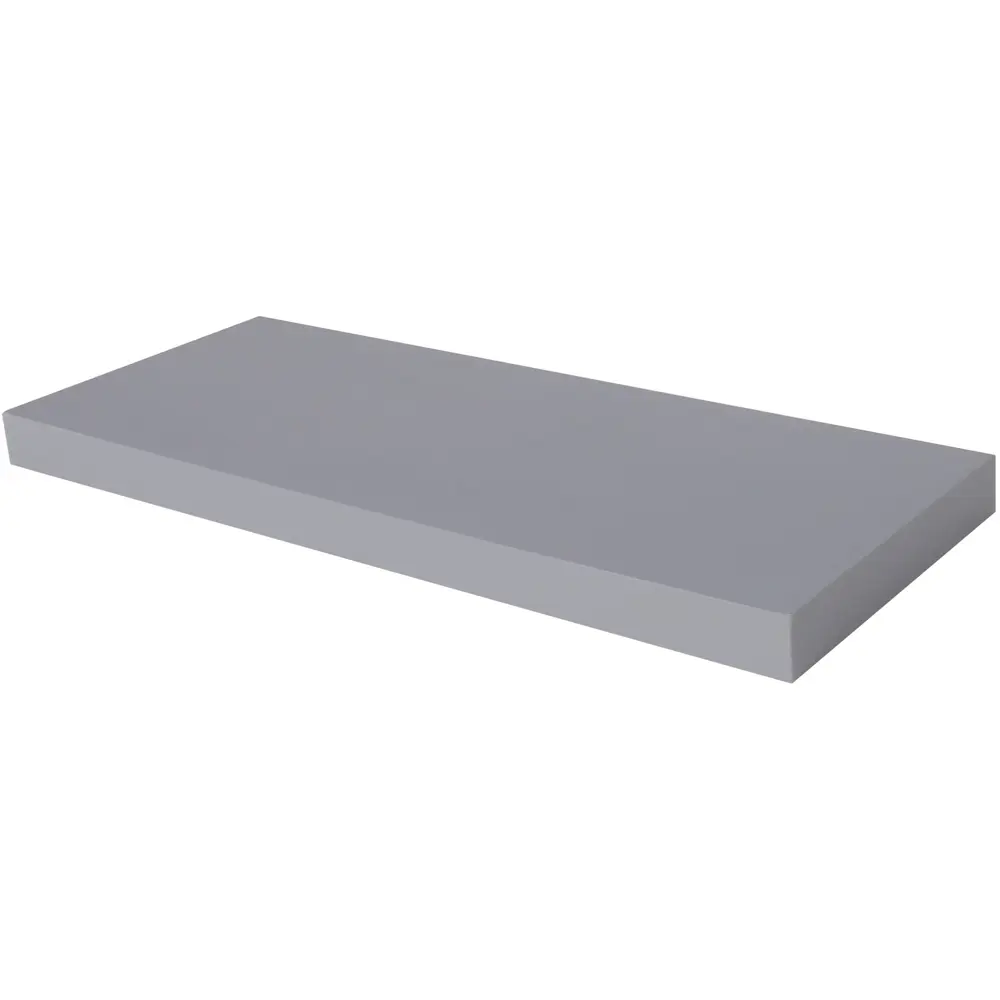 Полка мебельная прямая 60x23.5x3.8 см МДФ цвет серый SPACEO STLM-2038176