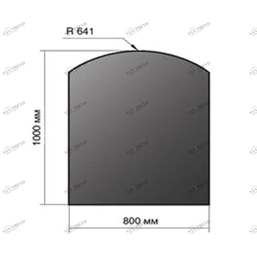 Везувий Лист напольный 1000*800*2 R641 3023