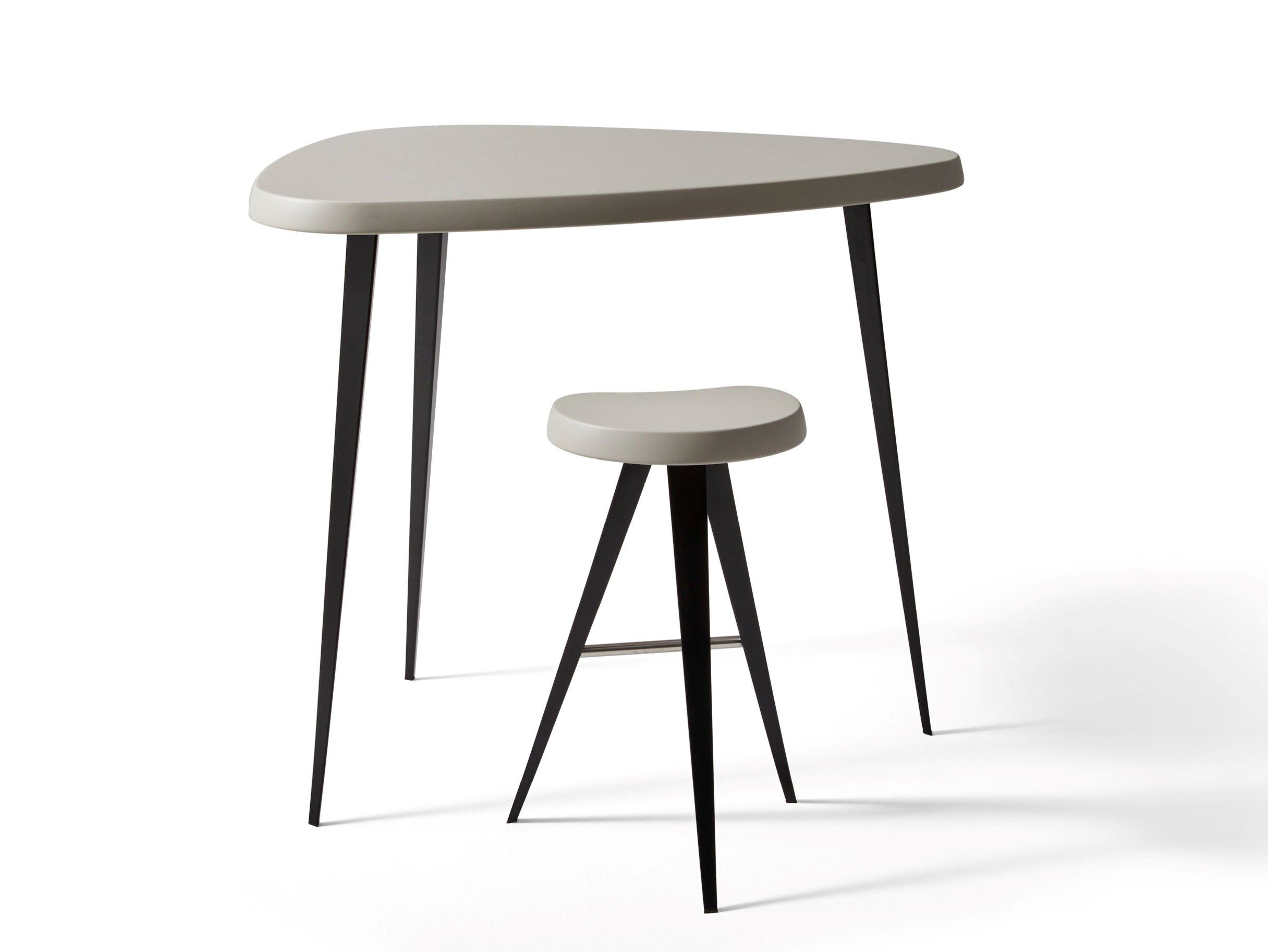 Высокий стул из стали и дерева с подставкой для ног CASSINA Mexique ARCH-00026422 - Вид №3