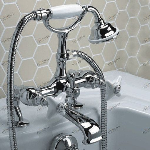 Смеситель на борт ванны UTWR733PCR Devon Devon WHITE ROSE Devon&Devon