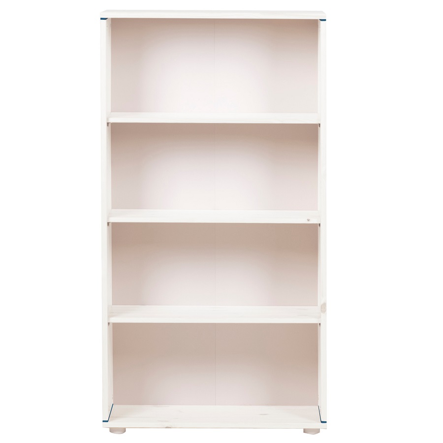 Стеллаж Flexa Classic storage с 3 полками, белый искусственно состаренный/голубой 812450146 - Вид №1