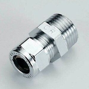 Муфта НР 10 x 1/2"обжим хром TIEMME