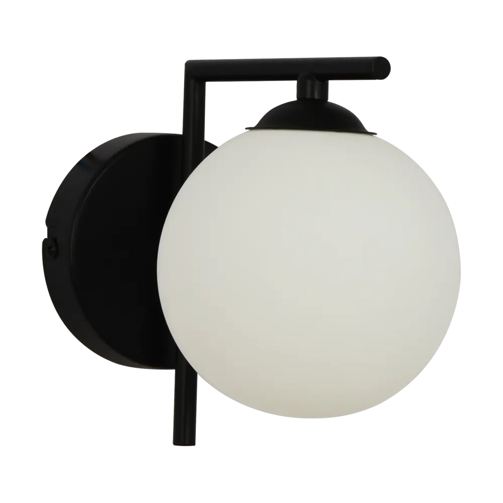 Светильник бра настенный KREAFORTA Galana цвет белый/черный STLM-2022572 - Вид №6