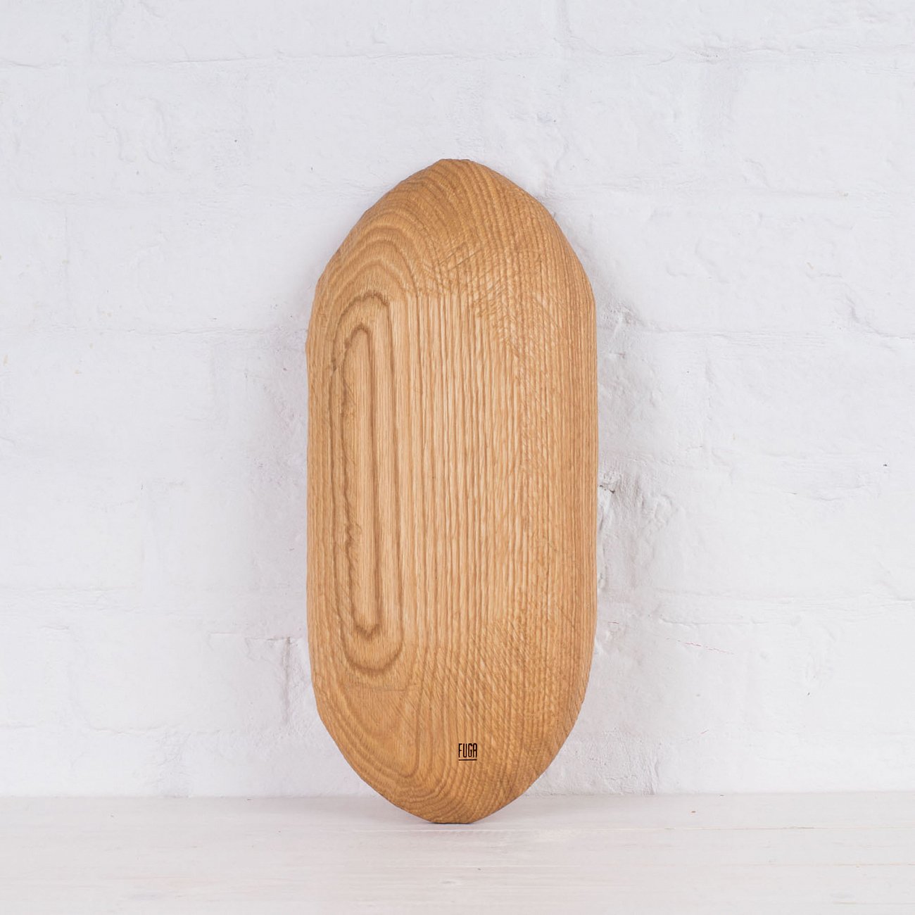 Тарелка овальная светло-коричневая FUGA ECO WOOD 123584 Коричневый  - Вид №1