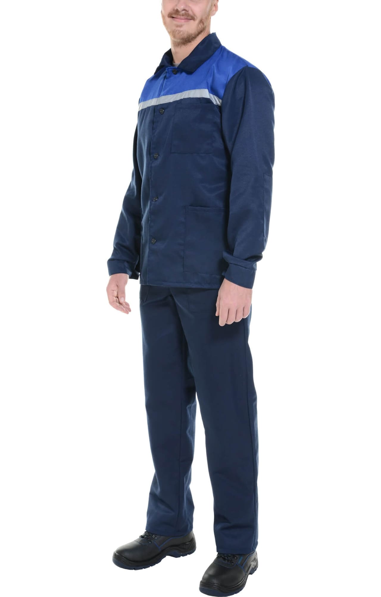 63023 Костюм Строителя темно-синий василек  Летняя спецодежда  размер 48-50/170-176  - Вид №7