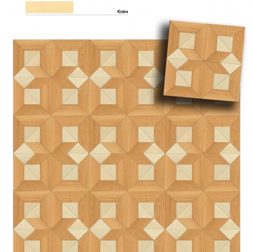 Художественный паркет Da Vinci Щитовой 26-446 Дуб (Гладкая) 500х500 мм 26010446 - Вид №1