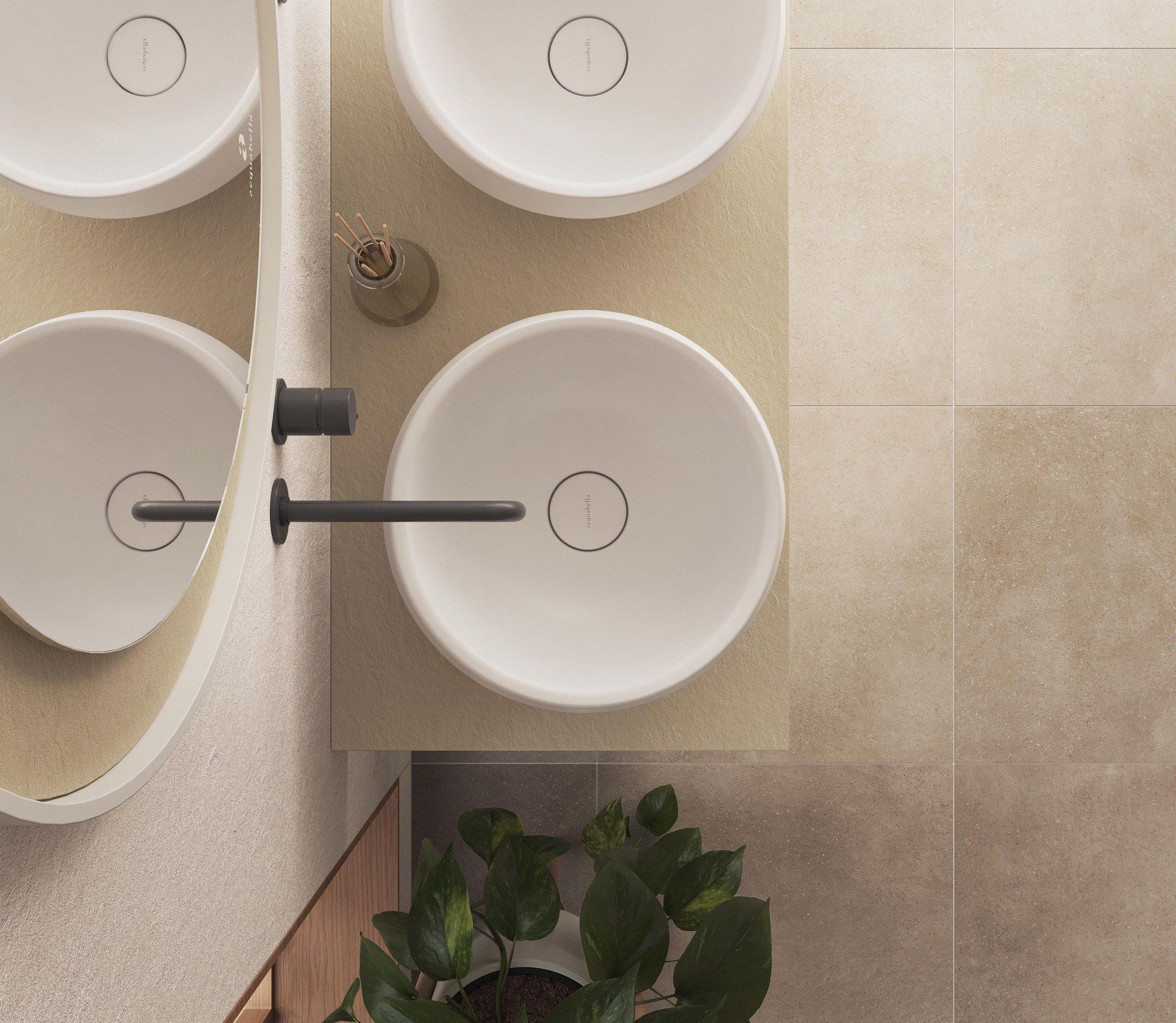 Круглая столешница dolotek© Acquabella Acquawhite ARCH-00133535