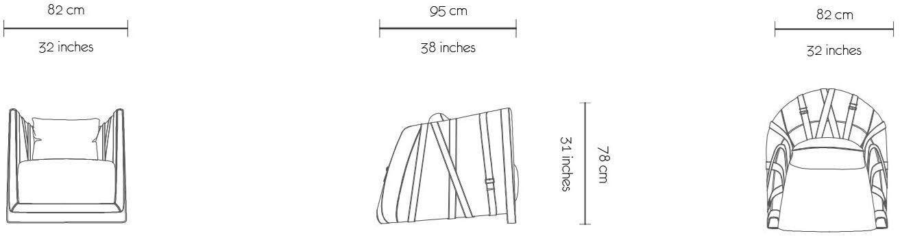 MORADA Мягкое кожаное кресло с подлокотниками Bond Bond ac - Вид №7