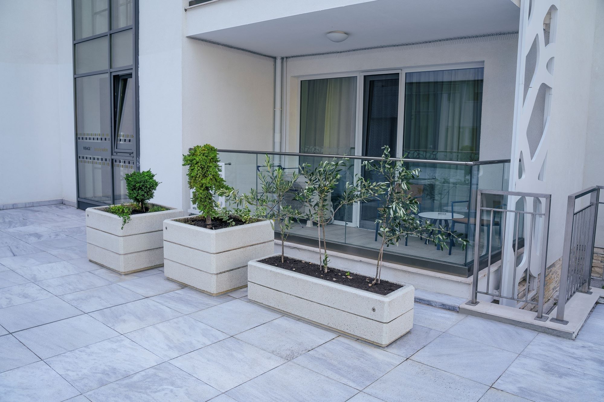 Бетонная квадратная плантатор ENCHO ENCHEV - ETE 74/75 ARCH-00100059 - Вид №2