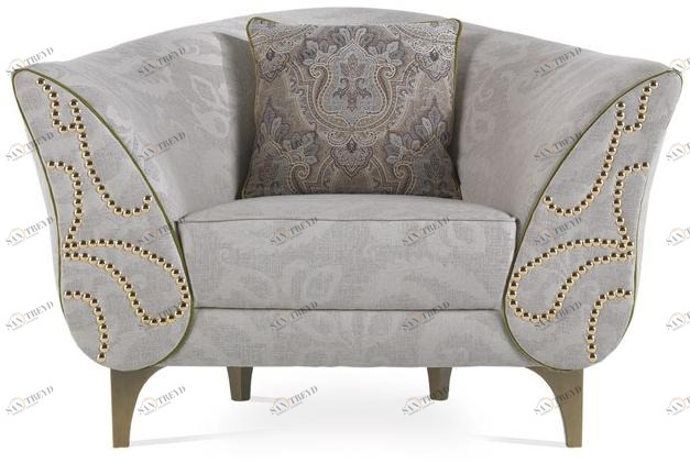 ETRO Home Interiors Кресло с обивкой из ткани с подлокотниками Agra E.agr.221.a