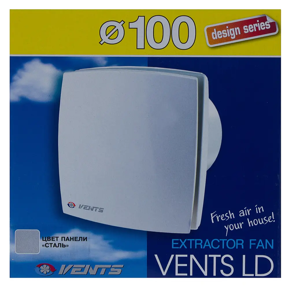 Вентилятор осевой вытяжной Вентс ЛДА D100 мм 33 дБ 88 м³/ч цвет серебристый STLM-2016941 - Вид №3