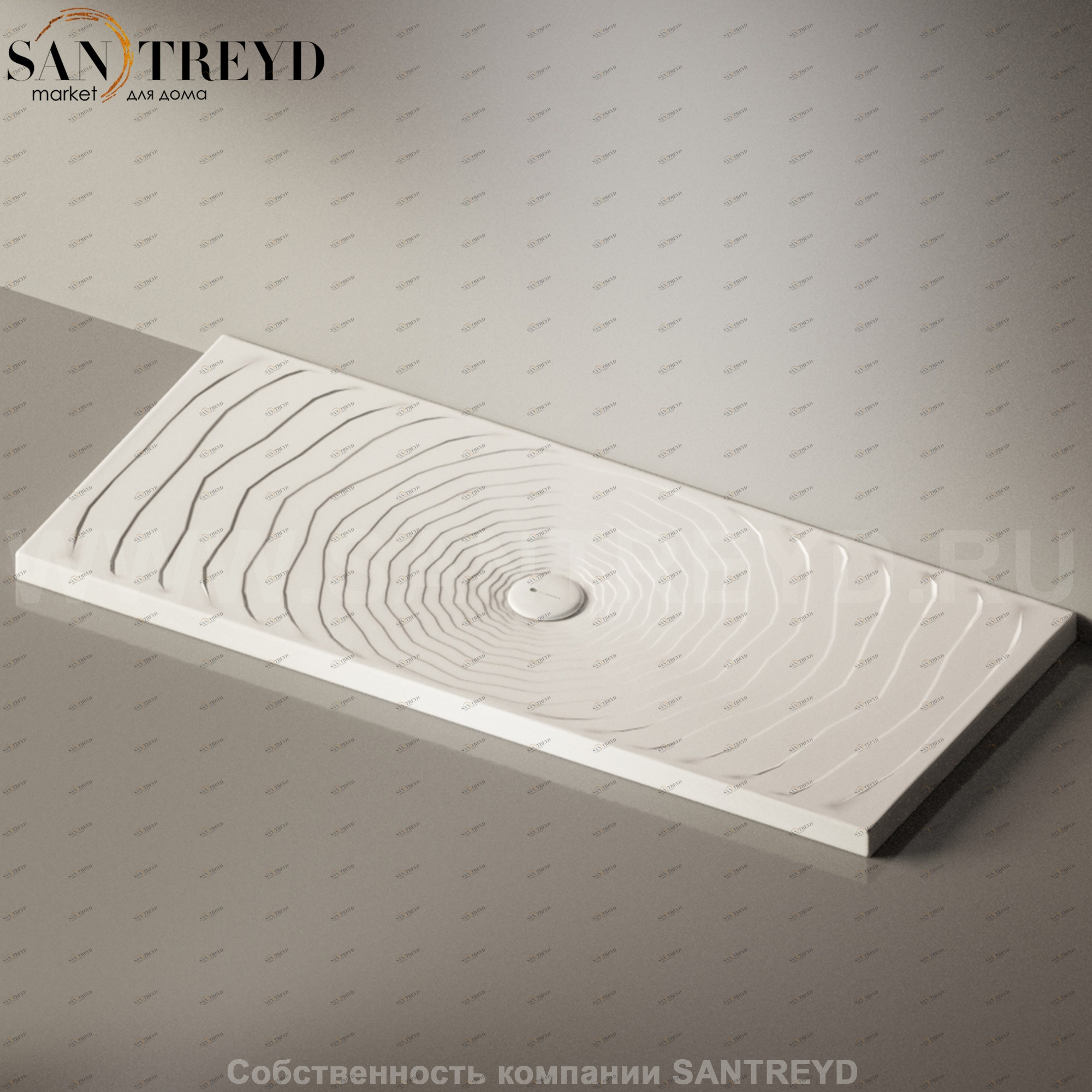 Flaminia WATER DROP Душевой поддон 160 см белый DR7016.9016 Ceramica Flaminia DR70169016