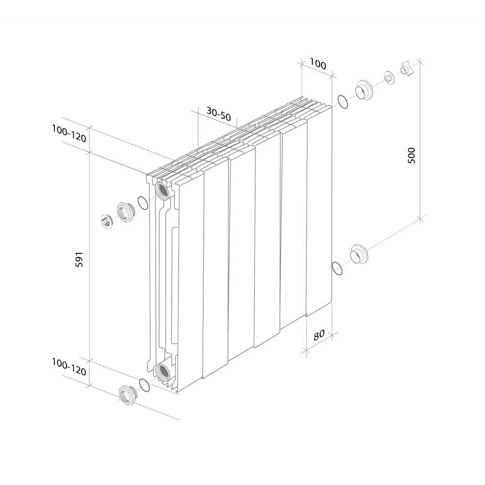 Royal Thermo Pianoforte - дизайн-радиатор с запатентованной биметаллической конструкцией 81979211 STLM-0016438 - Вид №7