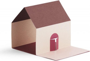 001174 Sticky Notes House Pink Normann Copenhagen