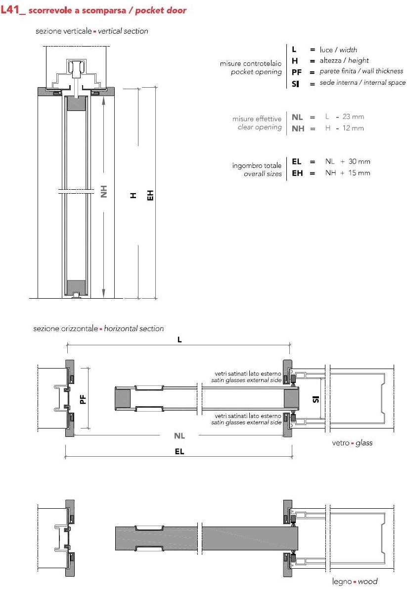 Lualdi Скрытая раздвижная дверь из алюминия и стекла Architectural Santreyd sun-id-1406484 - Вид №5