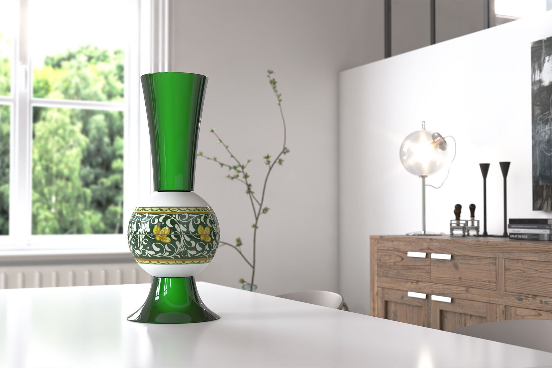 Керамическая ваза ручной работы Concepticon CASTELLI DI CERAMICA ARCH-00038710 - Вид №4