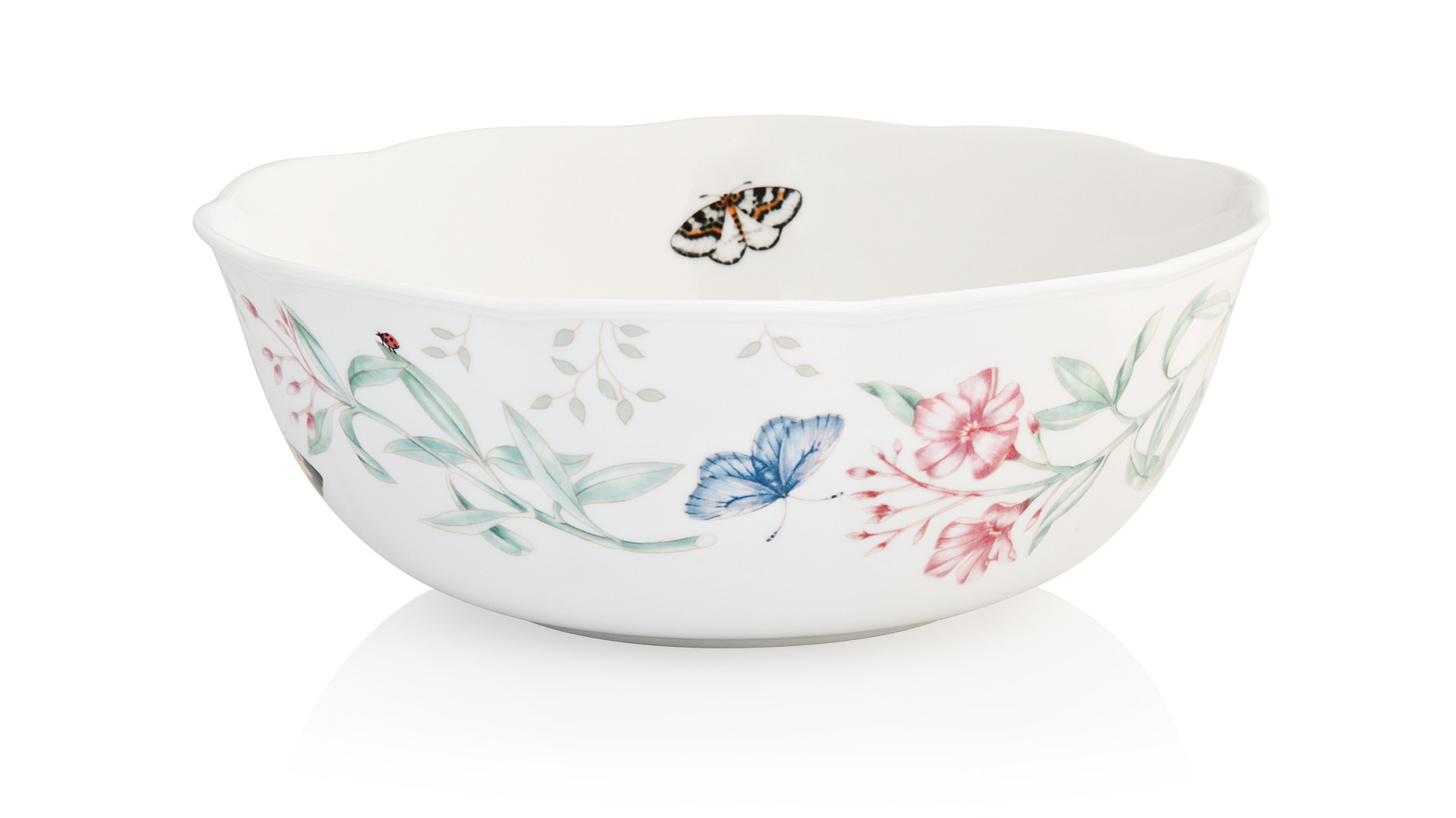 10524876 Lenox Салатник круглый Lenox "Бабочки на лугу" 25см Фарфор  - Вид №1