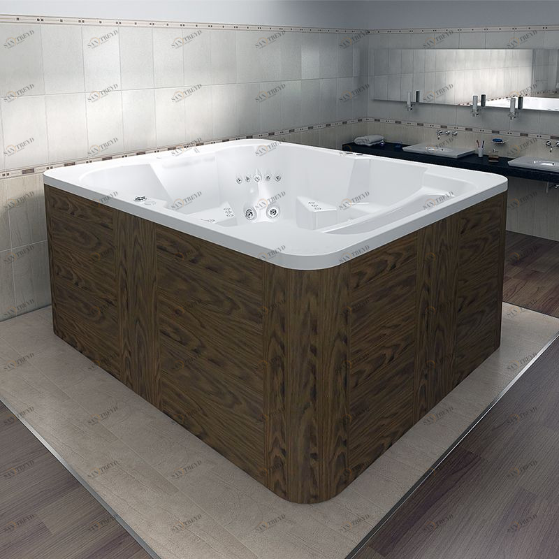 Минибассейн г/а "КОЛИЗЕЙ", 2500х2000, рама-подставка, панели - декоративная террасная доска, 46 гидромассажных форсунок, 12 аэромассажных форсунок, хромотерапия 3 лампы, "SPA-контроллер", система фильтрации, система дезинфекции, система подогрева воды, си Radomir 130000054