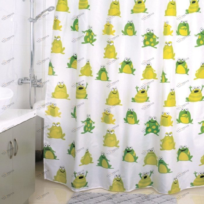 890P180M11 Milardo Frogs Pool Штора для ванной комнаты Frogs Pool Россия 