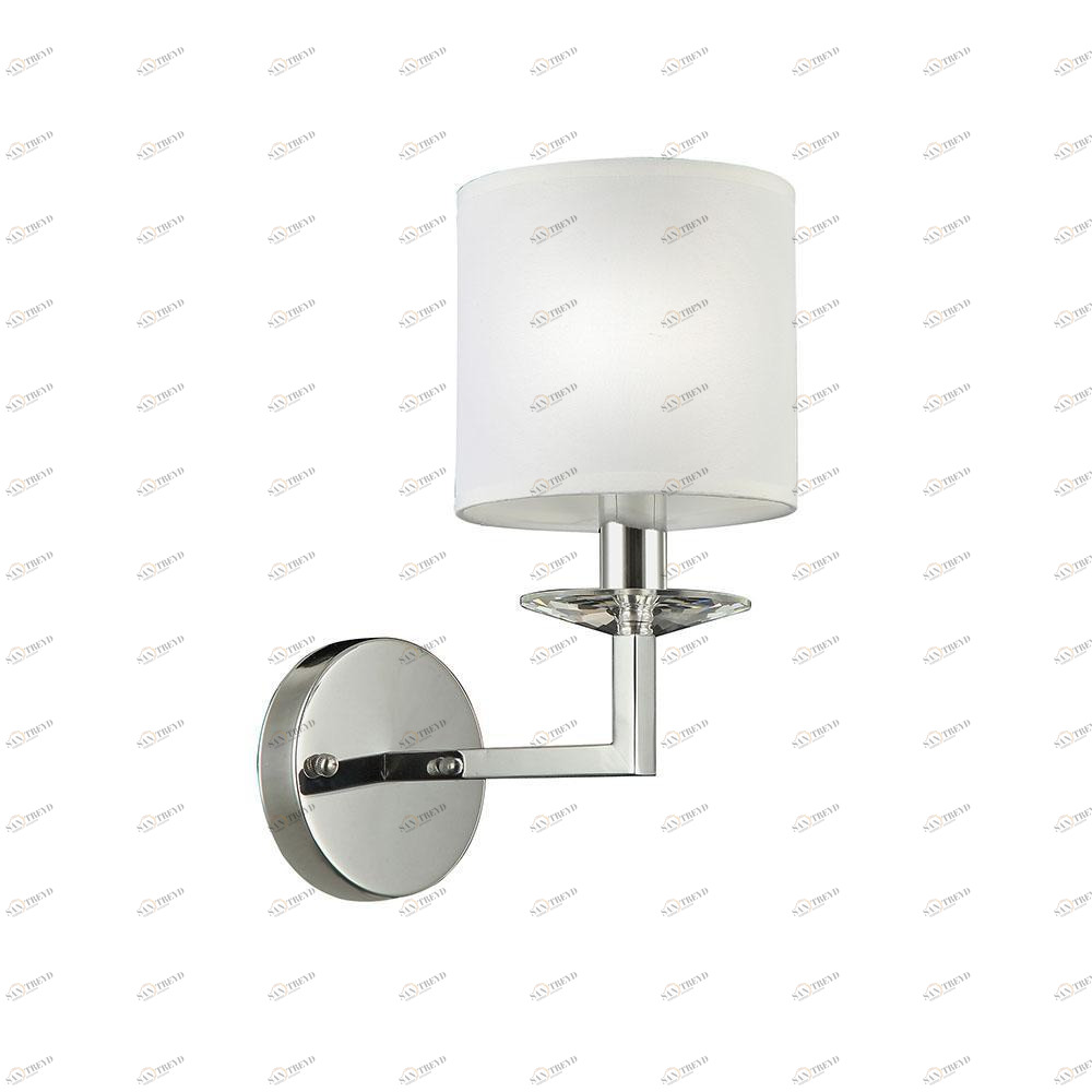 Бра с белым абажуром серебристое Vitaluce V3917/1A VITALUCE  00-3930699 Белый;серебро 