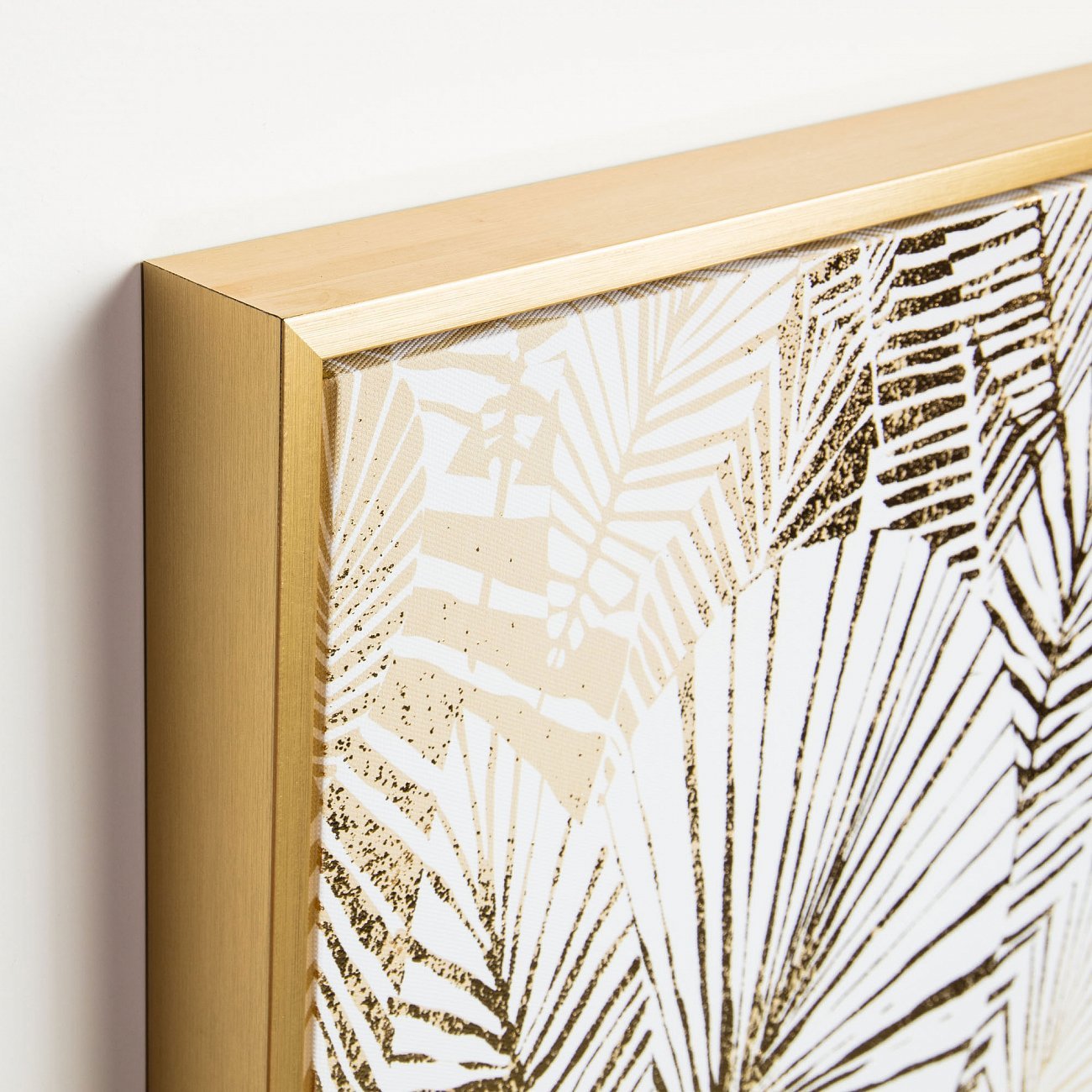 Картина на холсте 40х40 см "Золотые листья" Ibisco от La Forma LA FORMA IBISCO 343082 Бежевый;белый;золото - Вид №1