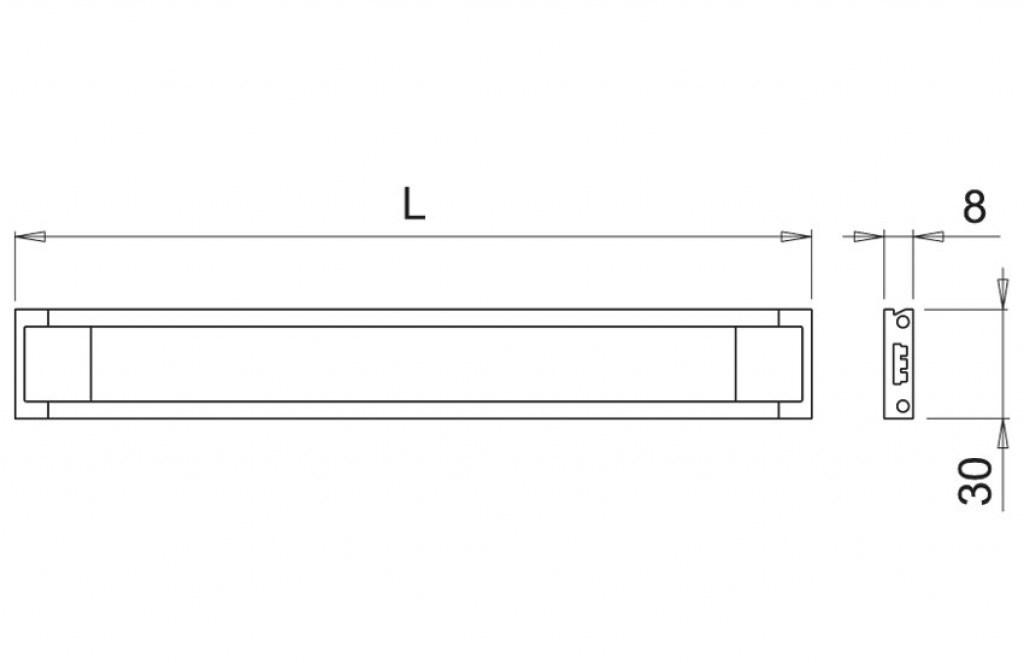Domus Line Поверхностный светодиодный профиль с асимметричным выступом sun-id-1368617 - Вид №5