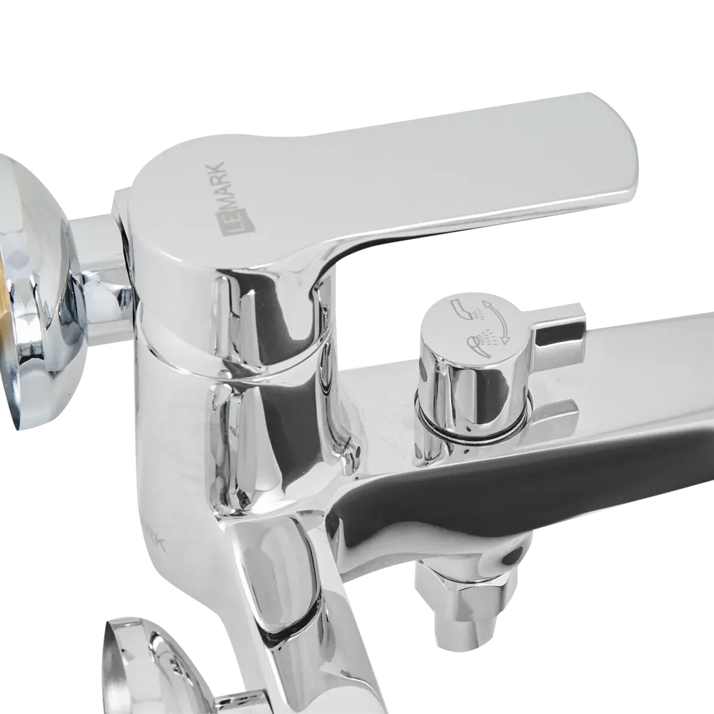 Смеситель для ванны и душа Lemark Grace LR1512C однорычажный цвет хром STLM-2212119 - Вид №1