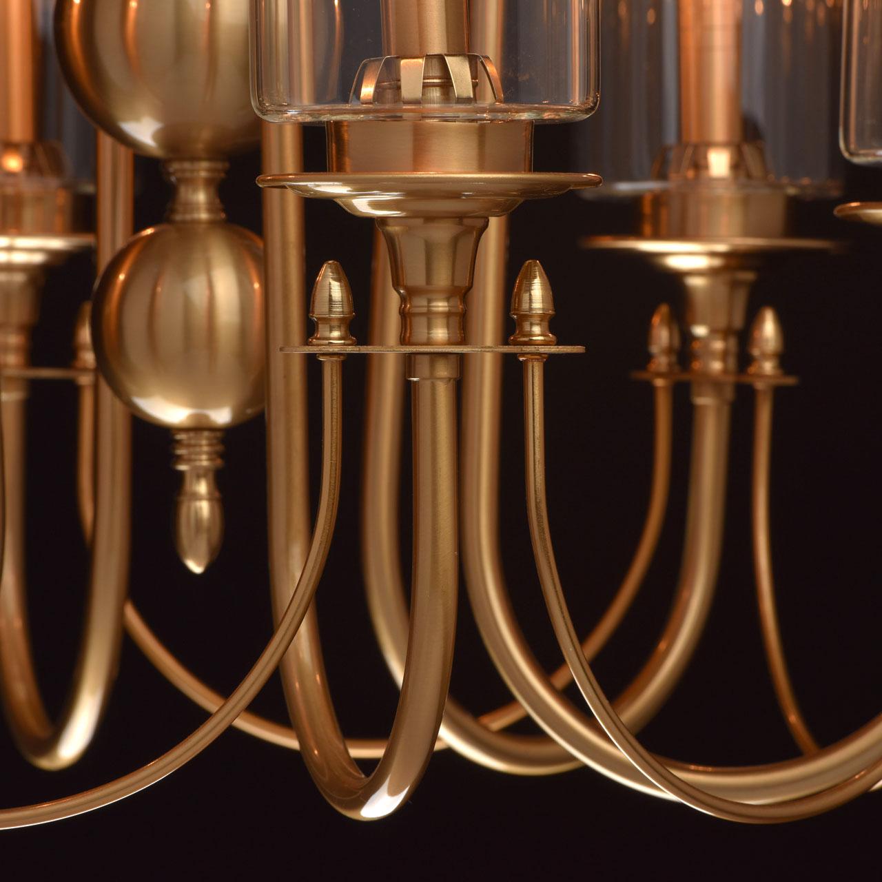 Подвесная люстра MW-Light Аманда 8 481012606 MW-LIGHT ДИЗАЙНЕРСКИЕ, АМАНДА 186704 Латунь  - Вид №2