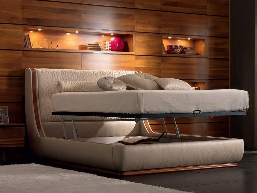 Cantiero Кровать-контейнер из ткани с обитым изголовьем Elettra night El015a/t - Вид №1