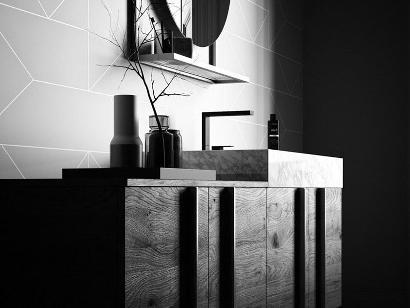 Birex Мебель для умывальника одинарная с дверцами Sidéro SIDERO180 - Вид №3