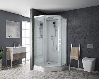 Душевая кабина NG-6002D (1000х1000х2200) Santreyd NG-6001-02D