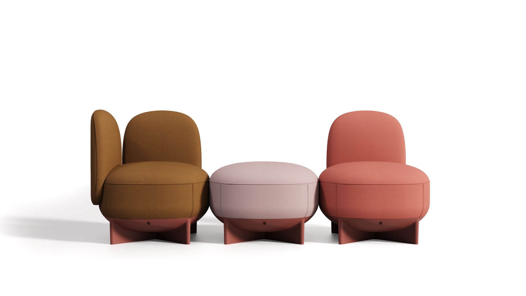 Тканевое секционное кресло с подлокотниками GABER To-Go ARCH-00038323 - Вид №3