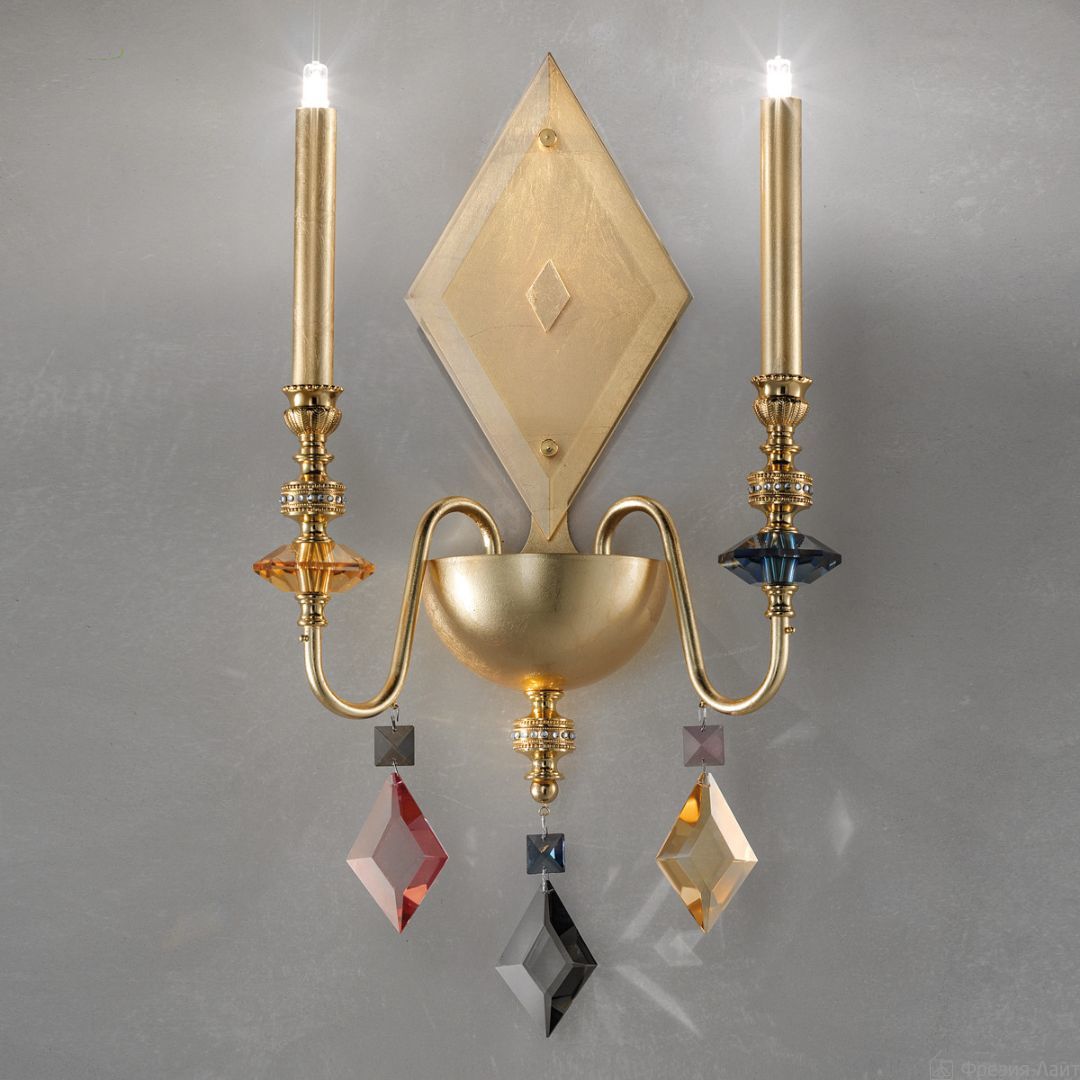 Masiero CHIC A2 N F01 Foglia Oro бра 115079