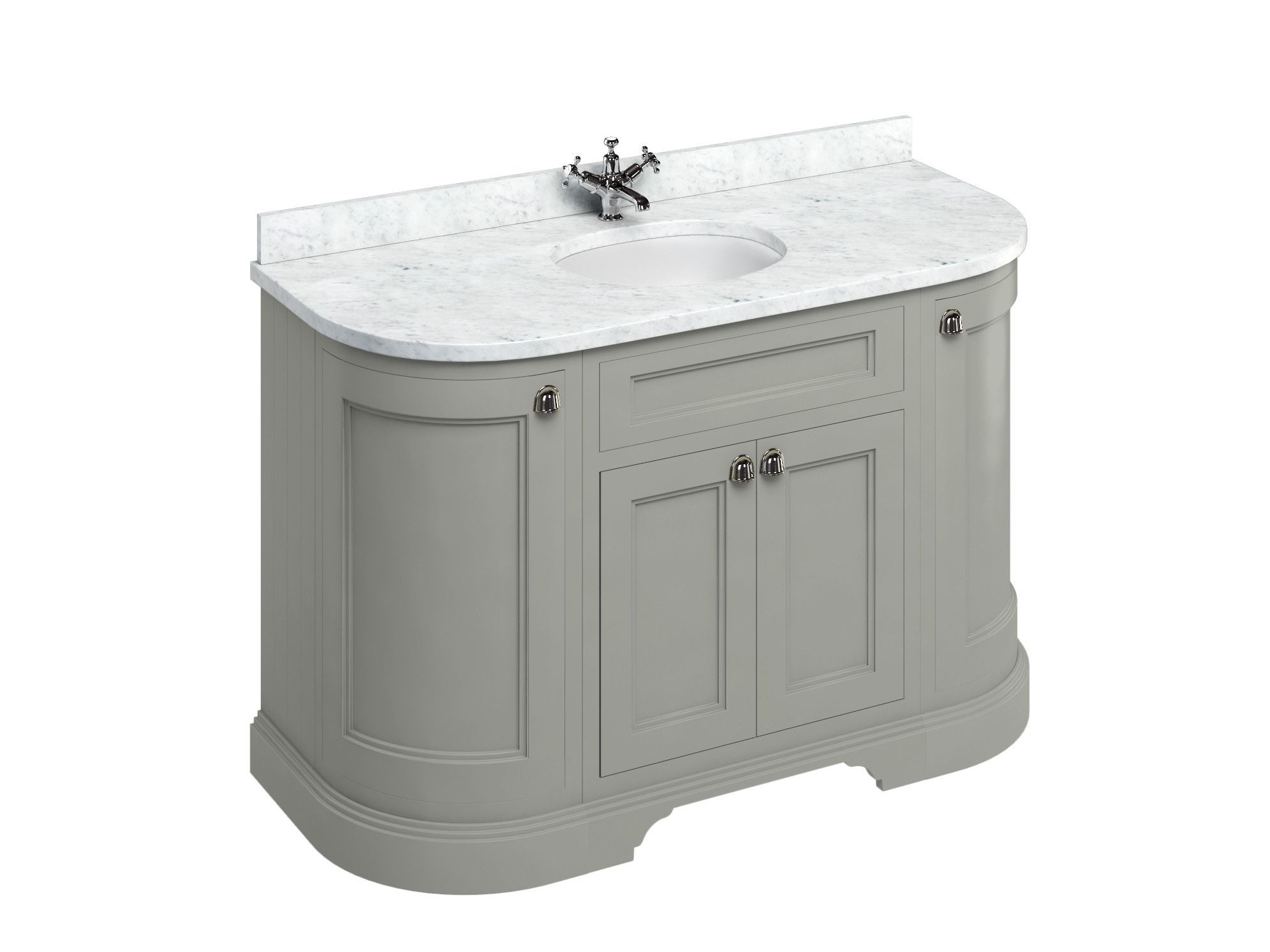 Напольный шкаф для умывальника из МДФ с дверцами Burlington MINERVA ARCH-00141016 - Вид №8