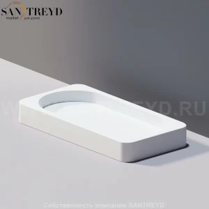 Agape SURF Мыльница белая ACOM634Z