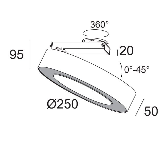 Поворотный светодиодный потолочный светильник Deltalight Super-Oh ARCH-00034208 - Вид №5