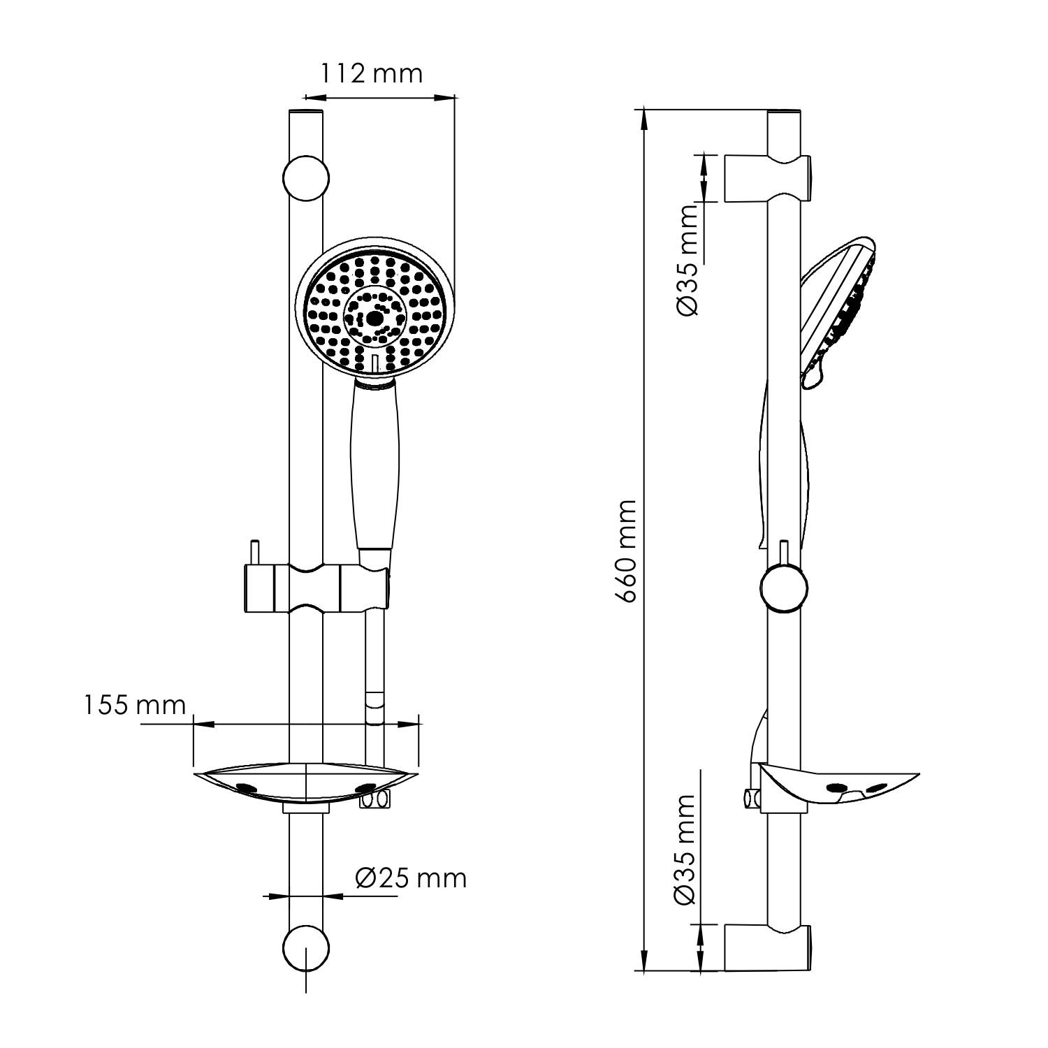 A004 Душевой комплект WasserKRAFT  - Вид №2