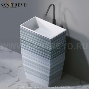 L110431 Напольная раковина стоящая прямоугольная A. e T. Italia Tower