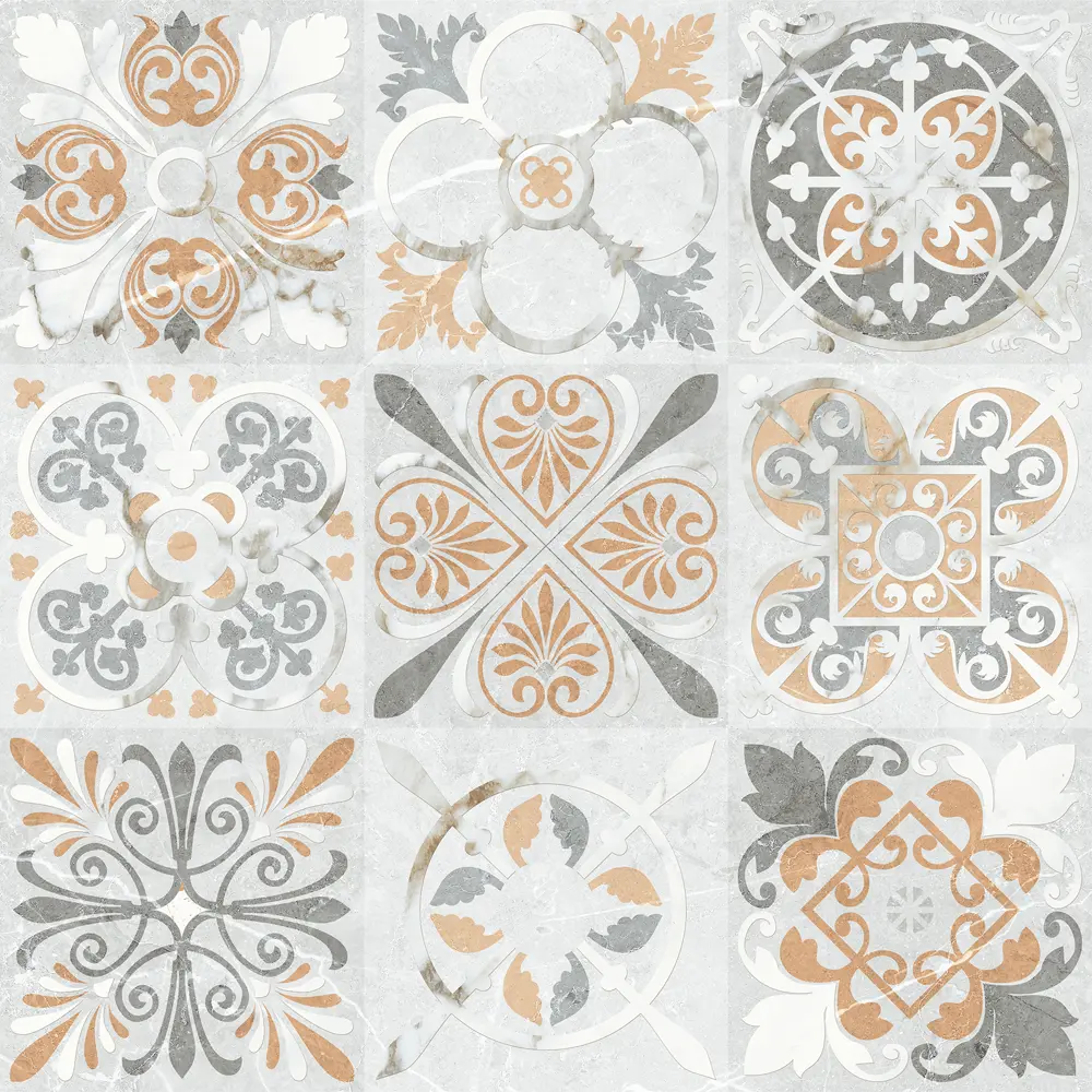 Santreyd Eternal Arascato Armoni — глянцевый керамогранит серого цвета 60×60 см 89385810 STLM-1324489