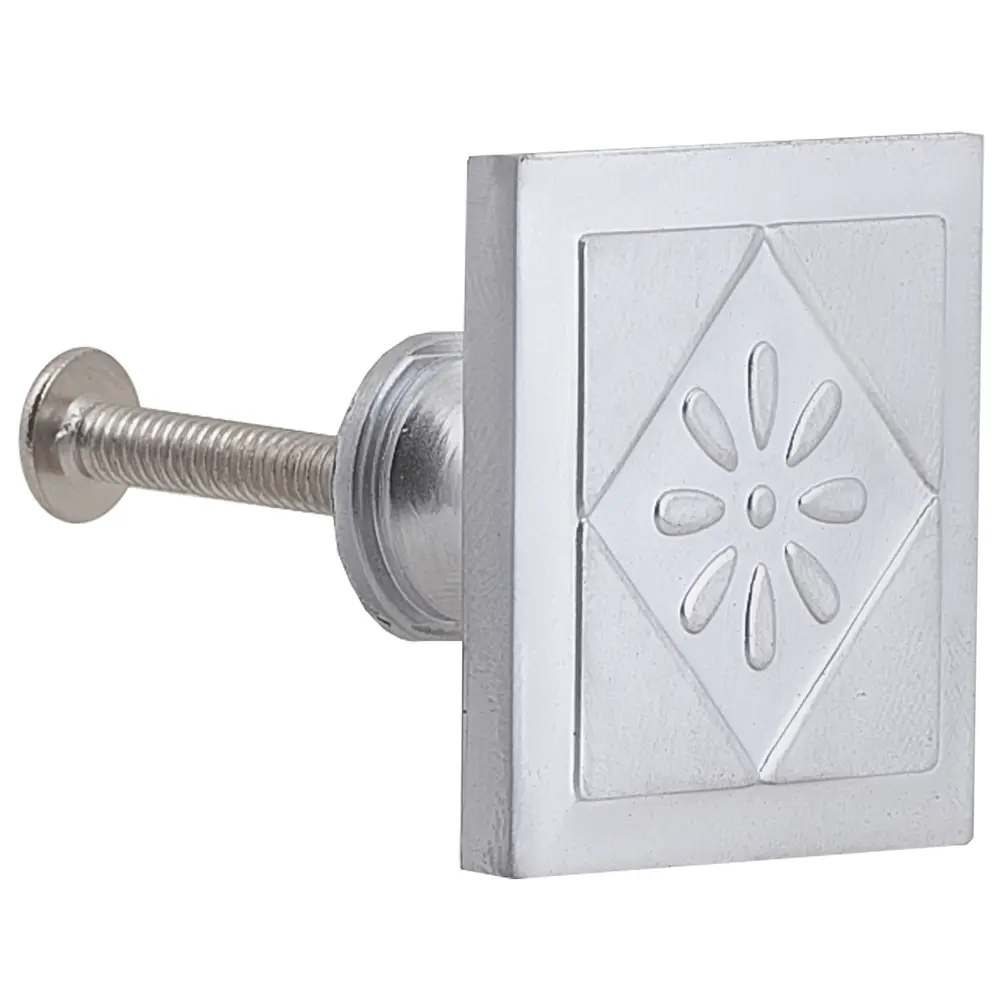 Мебельная ручка-кнопка RC008SC.4 металл цвет глянцевый хром BOYARD STLM-2114227 - Вид №1