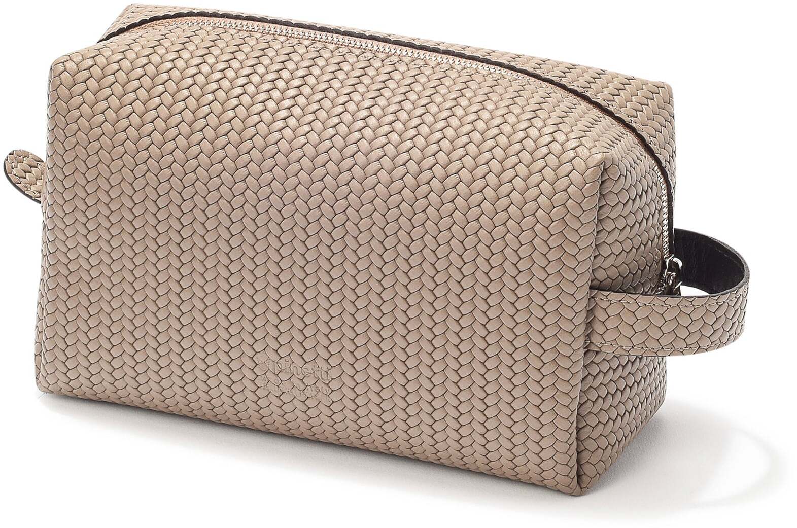 Туалетный столик Vesta Trousse - 19X7XH11 см / тканая кожа_кремовый