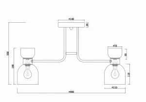 Люстра подвесная золотая матовая Isla FR5094PL-05G FREYA MODERN 00-3956381 Золото