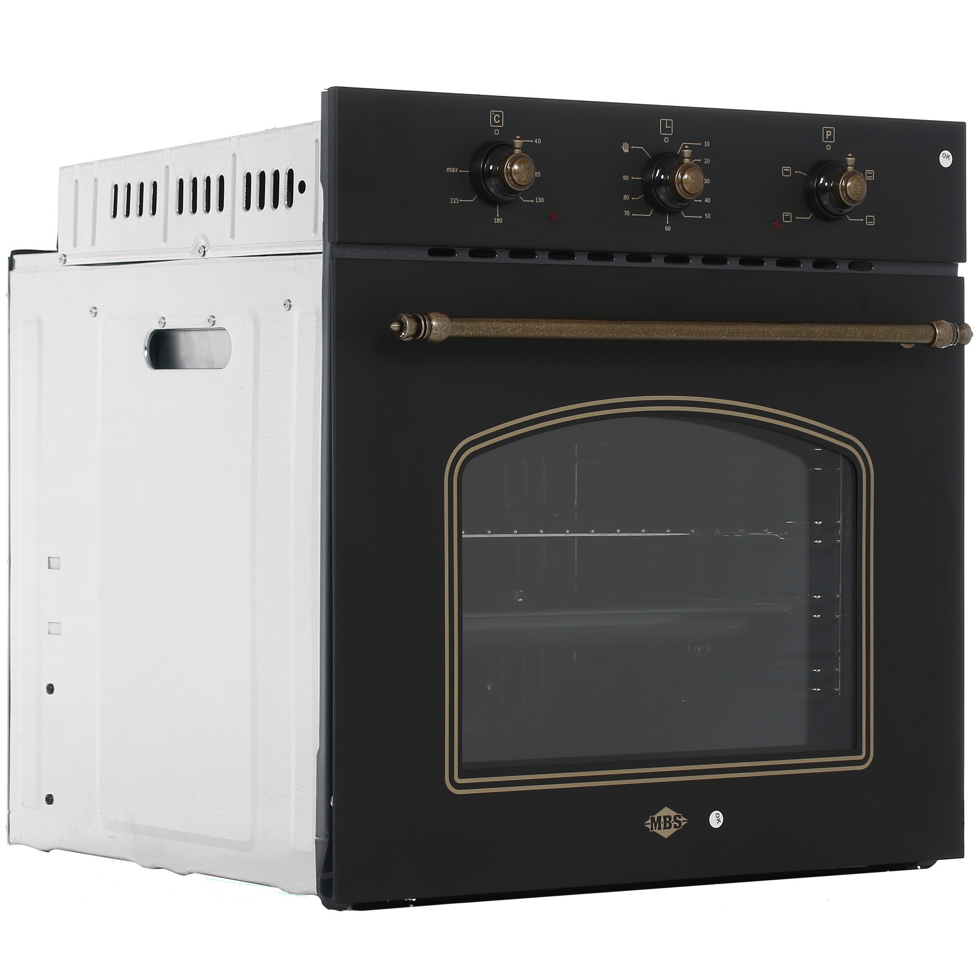 1197021 Электрический духовой шкаф MBS DE-607BL черный STDN-0087557 - Вид №1