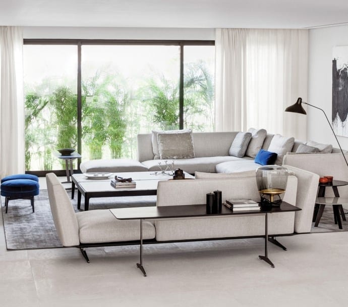 Прямоугольный журнальный столик из массива дерева Flexform Cestone ARCH-00058788 - Вид №1