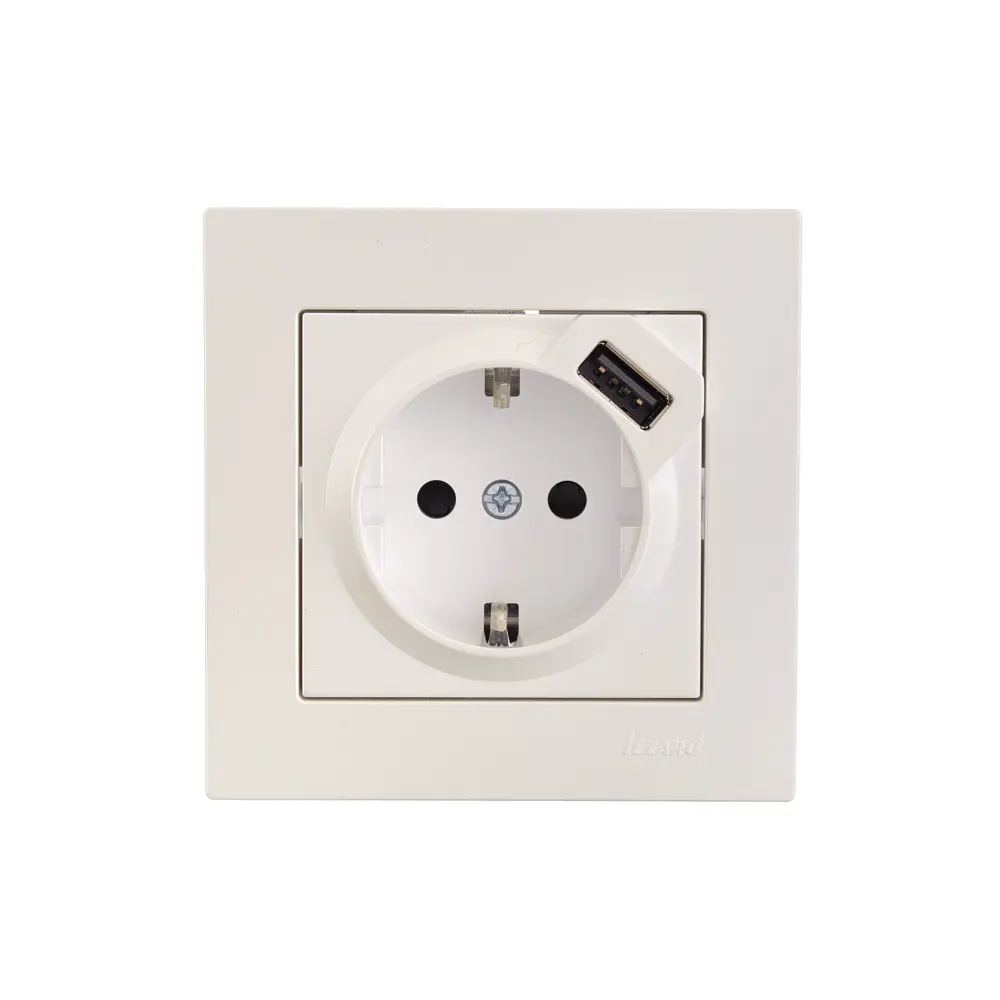 Lezard Vesna - розетка встраиваемая с USB для современного интерьера 84408349 STLM-1563941 - Вид №2