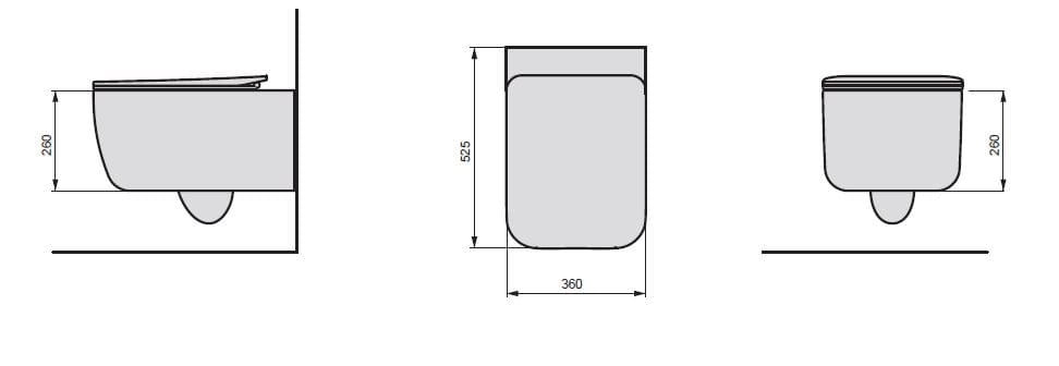 Керамический подвесной туалет GSG Ceramic Design ARCH-00030043 - Вид №5