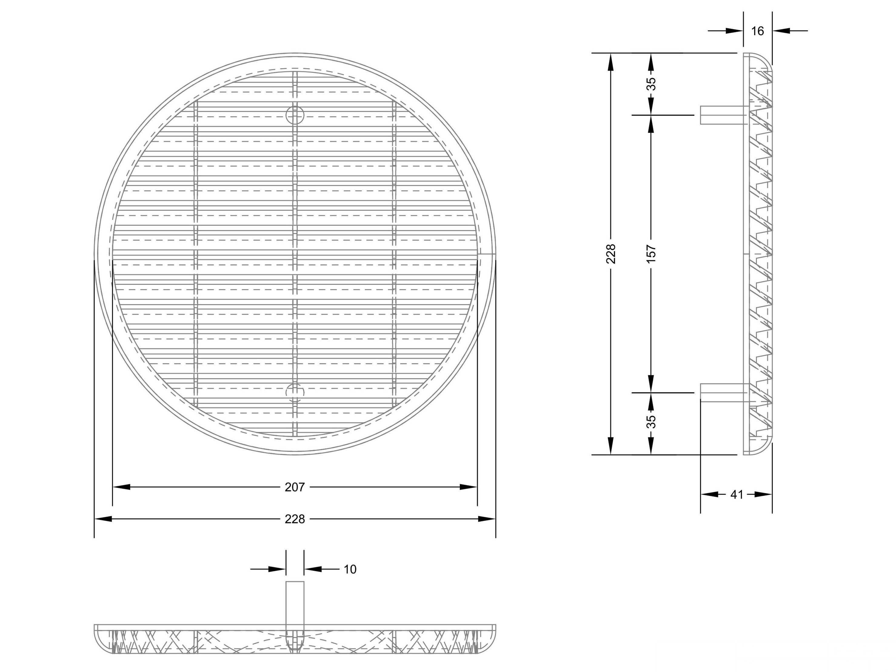 Универсальная круглая решетка First Corporation вентиляция ARCH-00086020 - Вид №2