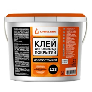 91612042 Клей монтажный Uniklebe 113 для напольных покрытий морозостойкий 4 кг STLM-0889176