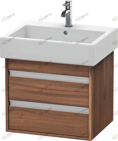 KT663607979 Ketho Тумбочка подвесная Орех натуральный, декор Duravit