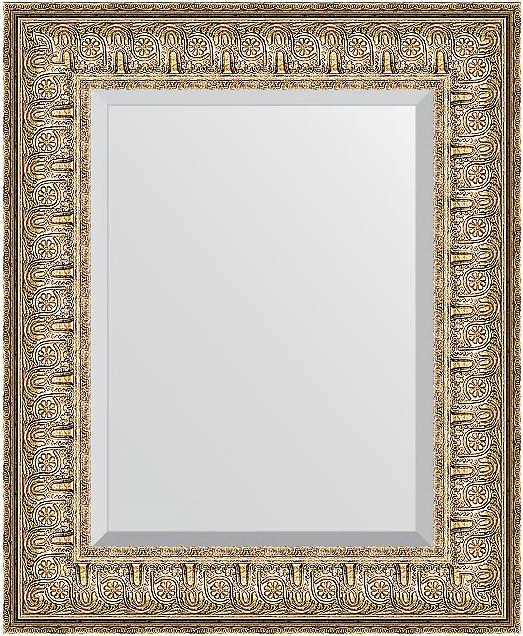 BY 1365 Зеркало с фацетом в багетной раме - медный эльдорадо 73 mm EVOFORM Exclusive